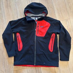 Patagonia Winter Guide Jacket XL Black/Red Rare Polartec R2 Fleece Lining